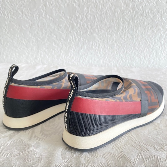 FENDI Technical Mesh Logo Sneakers - Picture 7 of 16